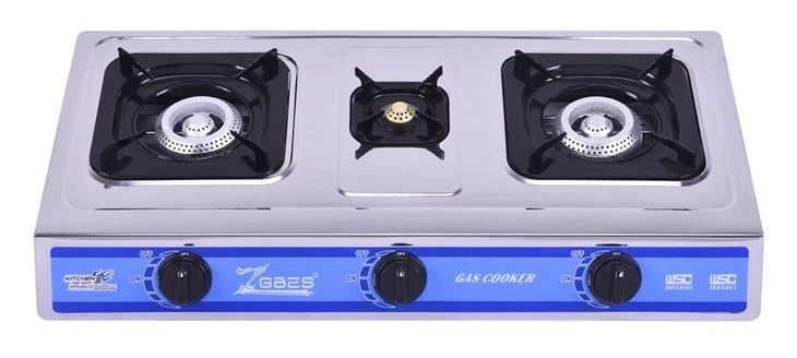 LPG Table Gas Cooker Square Triple Burner Gas Stove LPG Table Gas Cooker Square Triple Burner Gas Stove